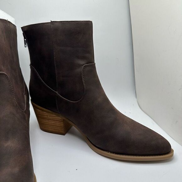 CUSHIONAIRE Women's Western Boot +Memory Foam 9.5 BROWN - Picture 6 of 7